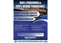 INVESTOR 100% FIX & FLIP FINANCING - Up To $2,000,000.00 with 680+ Credit